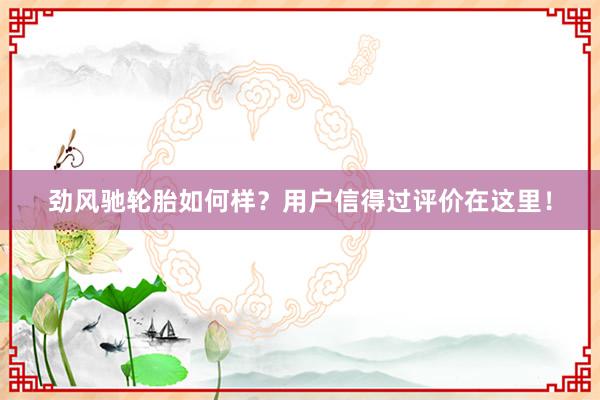 劲风驰轮胎如何样？用户信得过评价在这里！